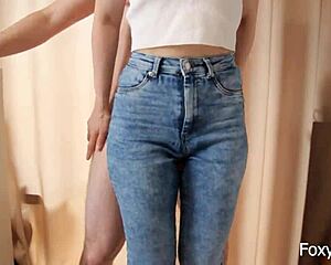 rub and cum on my jeans stepsister
