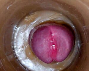 huge cum load in my pussy toy feels so good