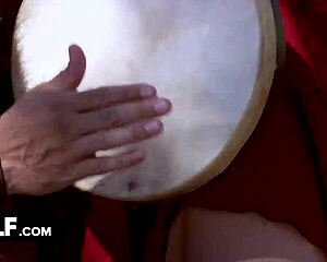 Horny stepmom lets stepson pound her asshole hard
