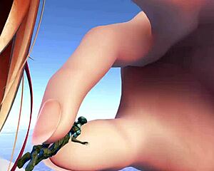 The tall figure appears in this giant themed scene