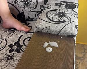 my bbw milf wife plays with knot dildo