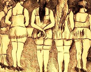 vintage erotic art collection