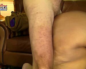 kayla busty mature brunette gives sloppy rimjob then hard anal pounding