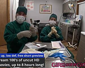 doctor aria nicole and doctor tampa trying on latex gloves
