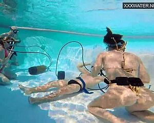 couple films eva sasalka underwater fucking