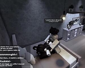 roblox bunny girl hops on my cock until she gets filled up