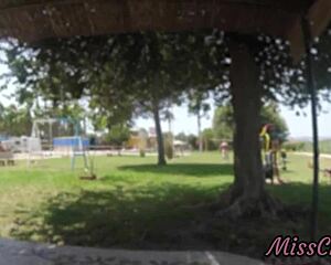Real flash - naked in the public park i touch my stepfathers cock while strangers watch us
