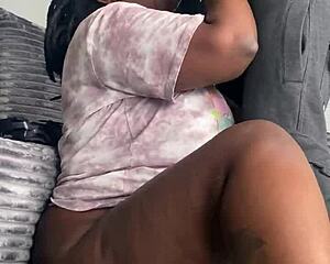 deepthroat goes insane with big black cock and sloppy spitting