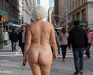 beautiful chubby bbw walks naked in public