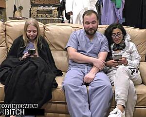 Jasmine roses thigh gets blasted with cum