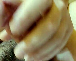 stroking my big cock whilst sat on the toilet