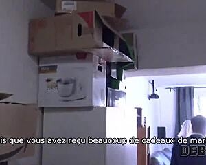 slutty wife cheats on husband for cash in front of him