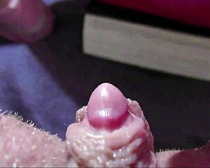 Extreme Close Up Shows Big Clit Squirting