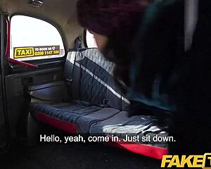 i ride in fake taxi as lucky drivers cock fills my tight pink pussy