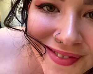 good morning handjob with big natural tits