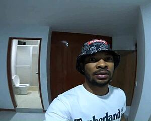 Random night met girl on the streets ask for food to eat went back to her place naughty whore grab my dick in bathroom - jhodez1