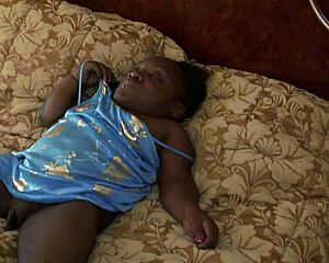 Black midget gets licked then fucked