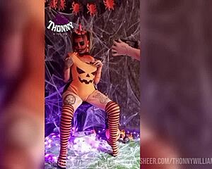 gravei minha cunhada em sua apresentação de hallowen
