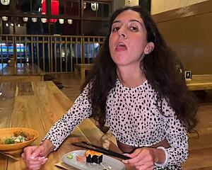 i suck dick in the toilet of a sushi bar and eat rolls
