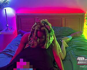 Trixxie Morella Keeps Gagging And Eating Cock During Metromammis Sleepover