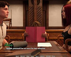 law school 13 - the librarian likes to show cleavage to her students