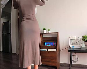 step mom with big round ass caught my morning boner
