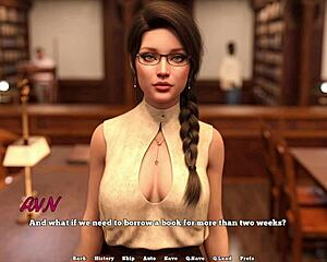 law school 13 - the librarian likes to show cleavage to her students