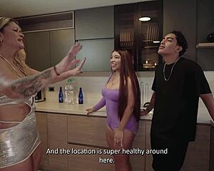 A real estate agent fucks a swingers couple to give them a discount