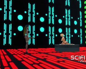 Android Shemale Fucks Girl At Sci Fi Base