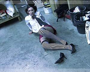 roxanne finds herself completely lost and alone inside the dark underground workshop area