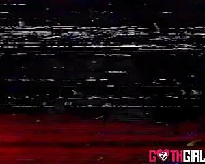 tattooed goth nali marie lets horny dick explore her shaved pussy