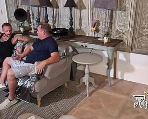 Cocktail Wife Fucks Foreign Friend. Husband Watches It All