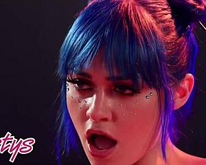 Jewelz blu shows curves and orgasms