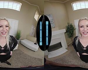 lethal hardcore vr - horny wife next door cherry kiss welcomes you to neighborhood with her pussy