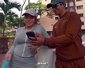 Offering sex to redhead stranger on street