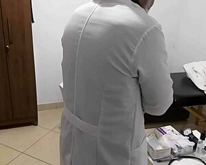 Patient gets fingered by proctologist during anal exam